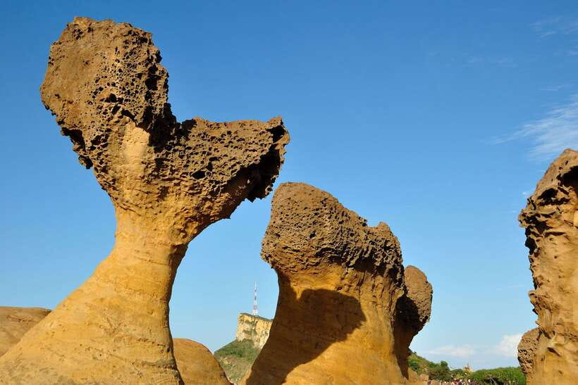 From Taipei: Full-Day Trip to Jiufen, Yehliu, Shifen & More - Yehliu Geopark: coastal erosion views with strong photo payoff