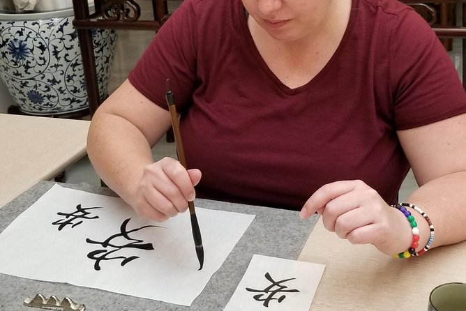 Taipei Calligraphy Workshop (DIY incl.) - The Role of Your Instructor, Ruby, Ginn, and Teresa