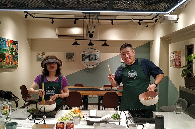 Taipei Cooking Class & Market Adventure in Historic Dadaocheng - Your dish lineup: Youfan, beef noodle soup, scallion pancakes, and luroufan