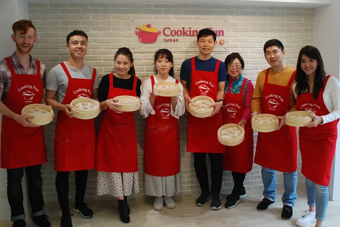 Xiao Long Bao, Chicken vermicelli with mushroom and sesame oil, Tofu strips salad, Bubble milk tea. Taiwan Traditional Delicacies Experience-A (Taipei Cooking Class) - The menu you’ll learn: xiao long bao, vermicelli, tofu salad, and bubble milk tea